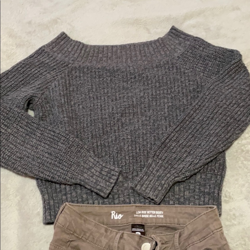 Off the shoulder sweater